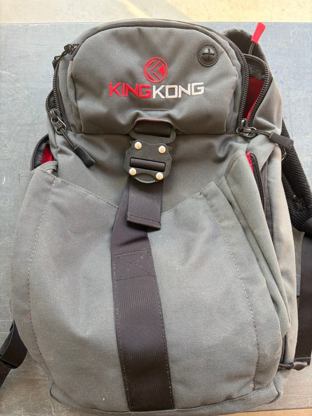 KNKG King Kong Gym Backpack Gray- Preowned